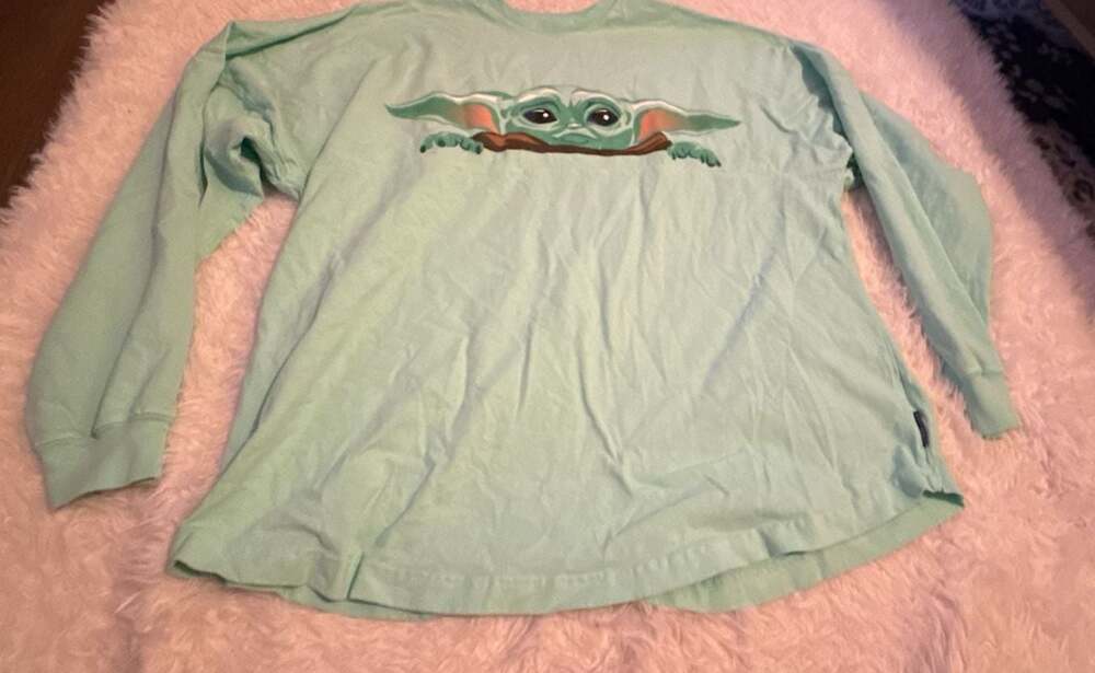 Disney Star Wars The Mandalorian Grogu Baby Yoda Long Sleeve Spirit Jersey, Size